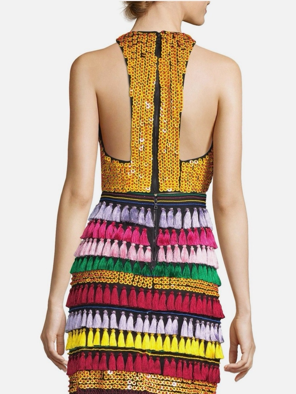 Alice + Olivia Yellow Sequin Top - Picture 3 of 9